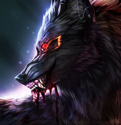 On Deviantart Anime Wolf Fantasy