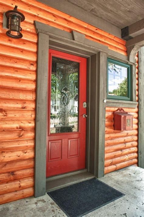 Pin By Athena Corrigan On Log Cabin Log Cabin Exterior Window Trim