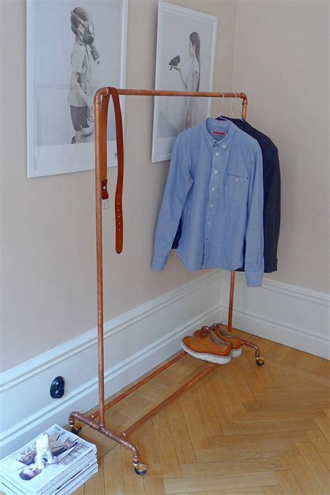 Hanging Copper Pipe Clothing Rack Diy A Beautiful Mess
