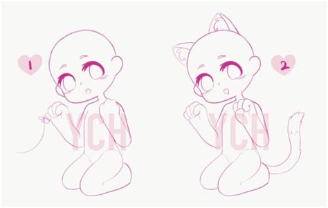 Draw Your Character On A Chibi Base Ych Your Character Here Commission