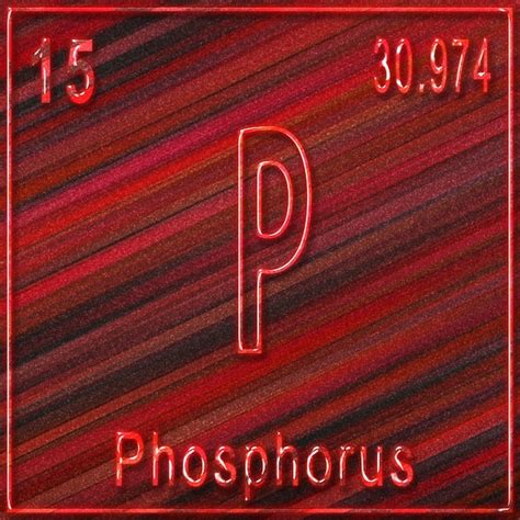 Premium Photo Phosphorus Chemical Element Sign With Atomic Number