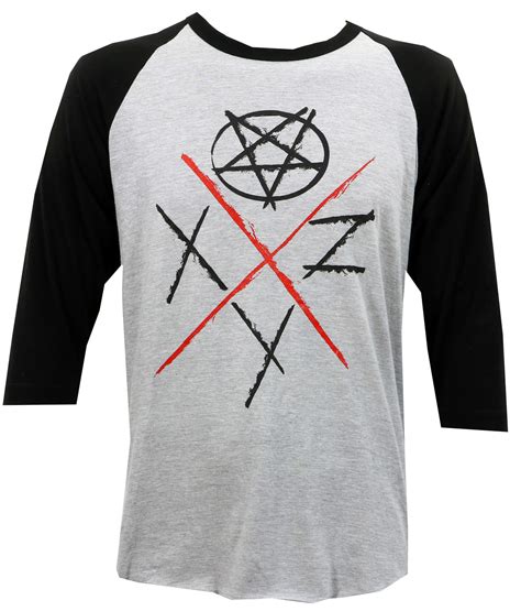 Xyz Clothing Mens Pentagon Raglan T Shirt Merch2rock Alternative Clothing