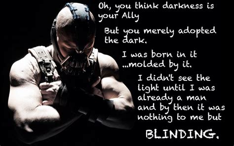 I was born in it diye ekler. "You think darkness is your Ally..." -Bane 1680x1050 : QuotesPorn