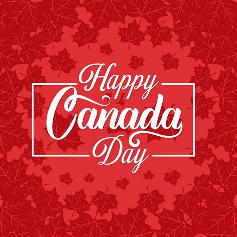 Happy Canada Day Vector Illustration Happy Canada Day Holiday