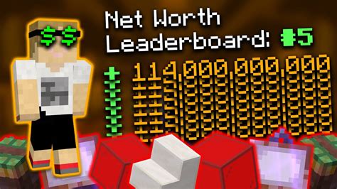 How I Got Top 5 Networth In 60 Seconds Hypixel Skyblock Youtube