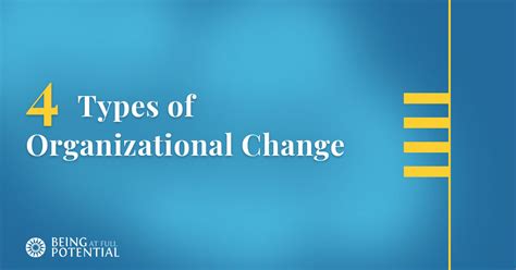 4 Types Of Organizational Change Being At Full Potential