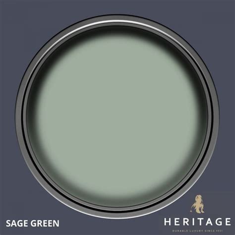 Dulux Heritage Velvet Matt Finish Paint Tester Pot 125ml Sage Green