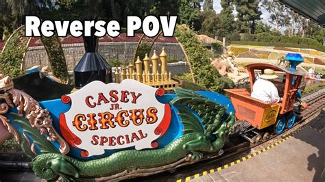 Casey Jr Circus Train Reverse POV YouTube