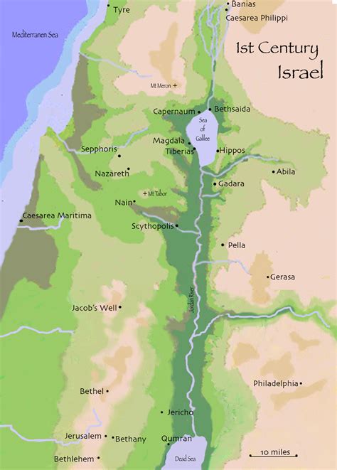 Maps Of 1st Century Israel C L Francisco