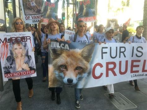 Last Chance For Animals Fur Is Cruel Protest Animal
