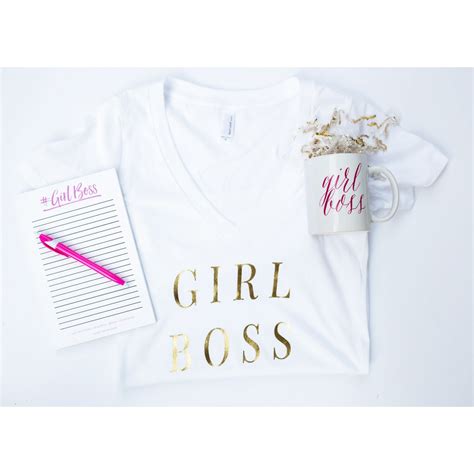 Girl Boss Gold Foil T Shirt Bellechic