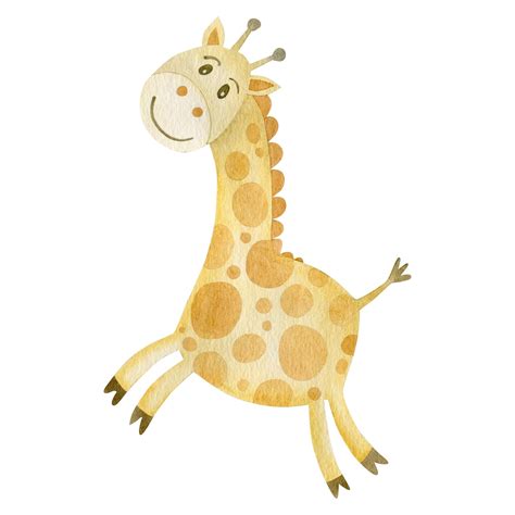 Premium Photo Cute Watercolor Illustration Of A Giraffe