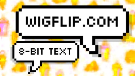 Neon logo, 3d text, retro logo, cyberpunk logo, retrowave text, gold text, ice logo, snow text, gradient logo and other text effects and animations. Wigflip.com | 8-bit text Speech Bubble Maker - YouTube