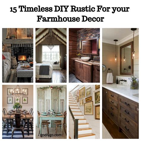 15 Timeless Diy Rustic For Your Farmhouse Decor Godiygocom