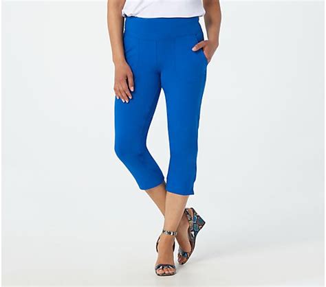 Wicked By Women With Control Petite Capri Pants W Pockets And Slits