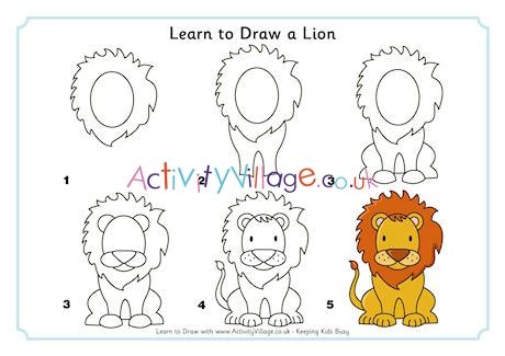 Drawing for kids lions monart method lesson 2 the. Learn to Draw a Lion