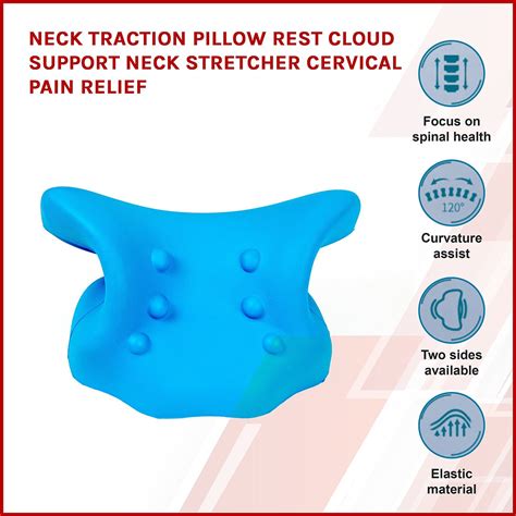 Neck Traction Pillow Rest Cloud Support Neck Stretcher Cervical Pain