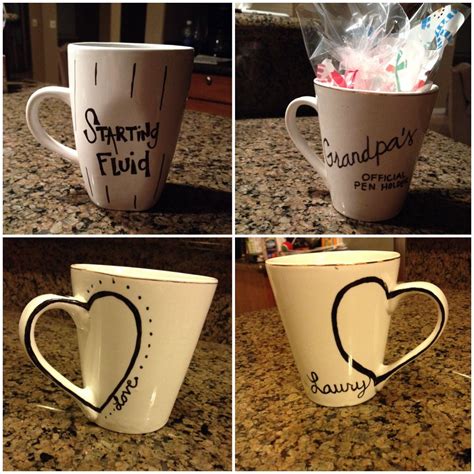 More Diy Sharpie Mugs I Did Just Draw And Bake At 400 For 1hr Diy
