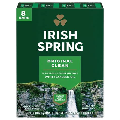 Irish Spring Original Clean Deodorant Bar Soap For Men Shop Hand