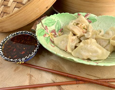 Steamed Shrimp Dumplings With Fiery Dipping Sauce Pepperscale