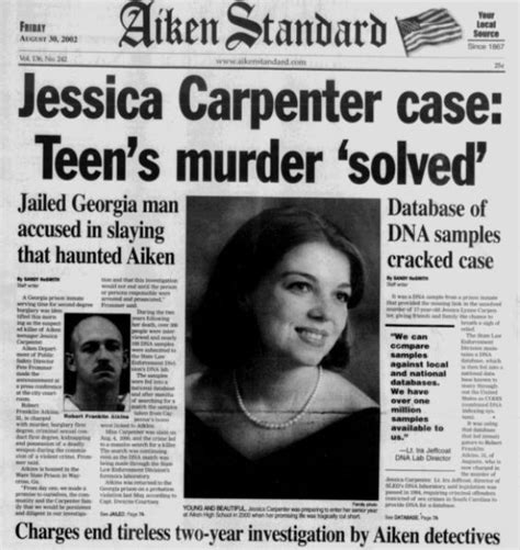 Jessica Carpenters Murder How Did She Die Who Killed Jessica Carpenter