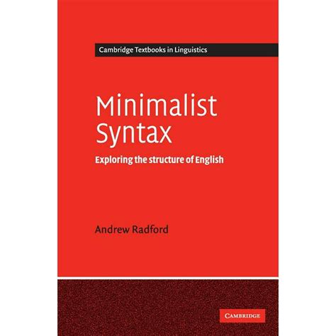 Cambridge Textbooks In Linguistics Minimalist Syntax Edition 2