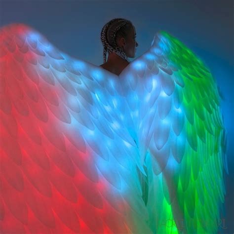 Led Feather Angel Wings Sacred Flow Art