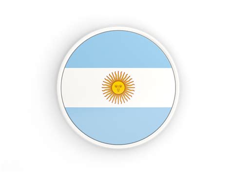 Todos estos recursos argentina, bandera de argentina, bandera hd son para descargar. Round icon with white frame. Illustration of flag of Argentina