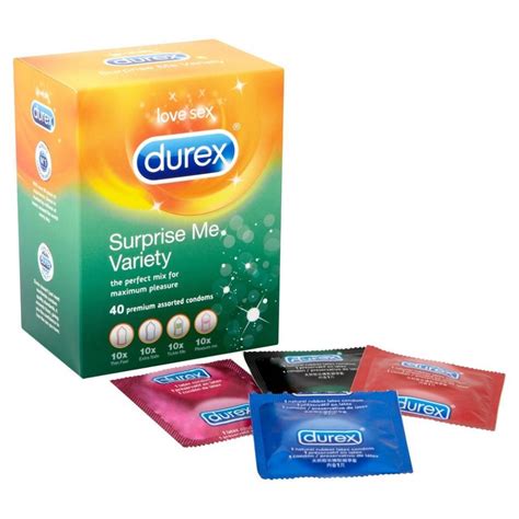Durex Surprise Me Variety Condoms Pack Of 40 Approved Food