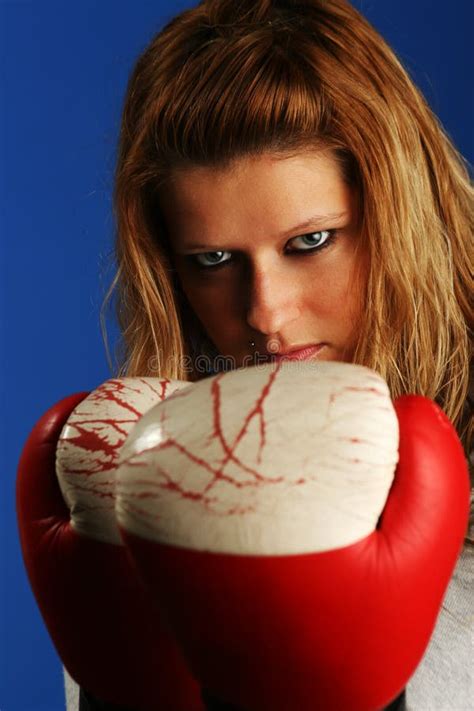 Girl With Boxing Gloves Stock Photo Image Of Isolated 39652872