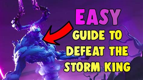 EASY GUIDE TO DEFEAT THE STORM KING FORTNITEMARES CHALLENGES YouTube