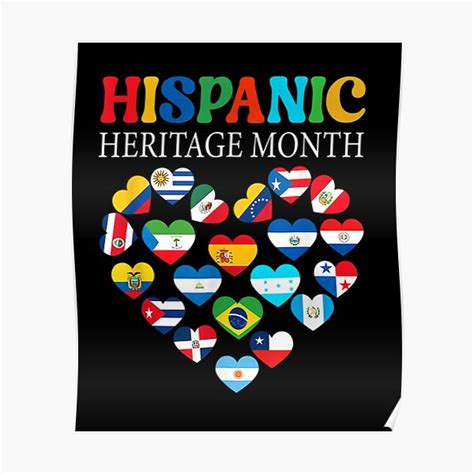 Celebrating Hispanic Heritage Month Poster For Sale By Cncartstore