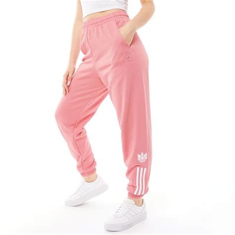 adidas originals dames adicolor 3d trefoil joggingbroek roze
