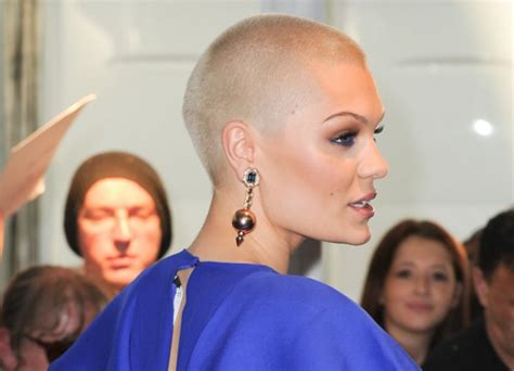 Jessie J With Her Shaved And Practically Bald Head