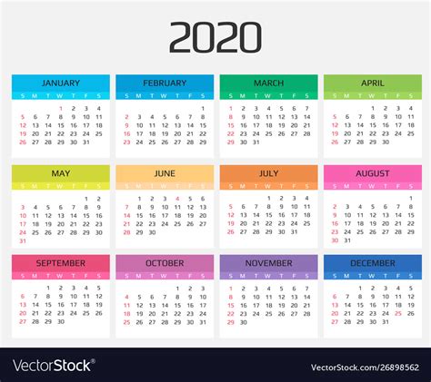 Pick 12 Month 2020 Printable Calendar Calendar Printables Free Blank