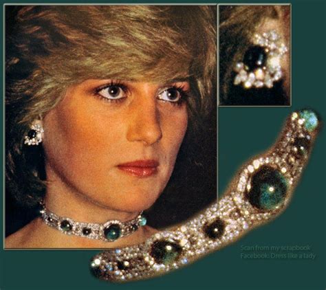 Diana Wearing Emerald Choker Royal Crown Jewels Royal Crowns Royal