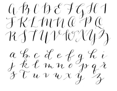 Top 10 Calligraphy Alphabet Chart Free And Hd