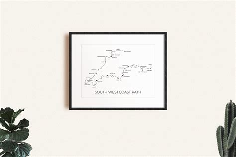 South West Coast Path Art Print In From The Wild