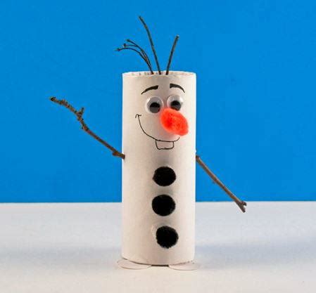 Hier findest du verschiedene bastelideen für den frühling und auch zu ostern. Toilet Paper Roll Olaf the Snowman | AllFreeKidsCrafts.com