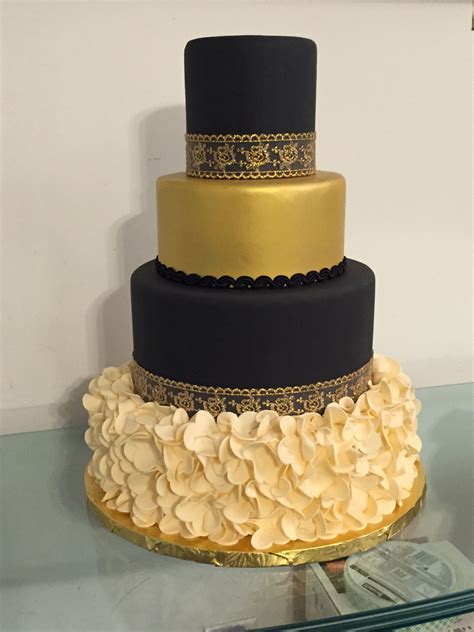 Wedding Cake Black And Gold Wedding Info