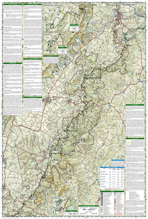 Shenandoah National Park Hiking Map Gadgets 2018
