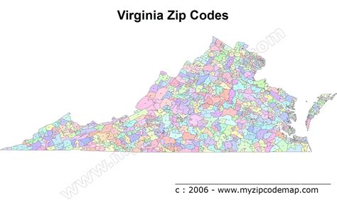 Northern Va Zip Code Map Us States Map