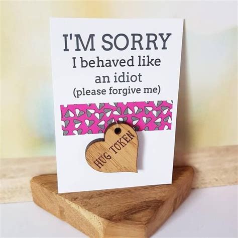 I M Sorry Apology Card Sorry I Am An Idiot Sorry Etsy Apology Gifts Sorry Cards Apology Cards