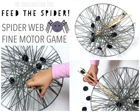 Spider Web Fine Motor Game The Imagination Tree