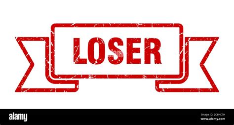 Loser Ribbon Sign Loser Vintage Retro Band Stock Vector Image And Art