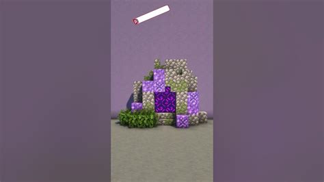 How To Build A Amethyst Nether Portal In Minecraft Short Youtube
