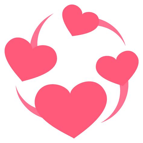 Revolving Hearts Emoji Clipart Free Download Transparent Png Creazilla