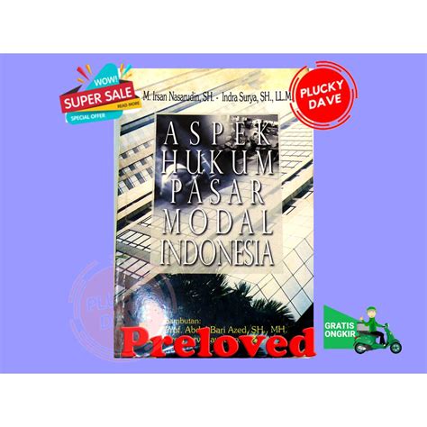 Jual Buku Aspek Hukum Pasar Modal Indonesia Shopee Indonesia