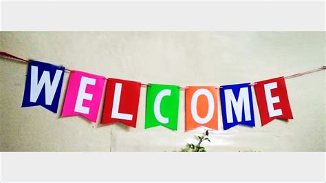 Welcome Banner Diy Classroom Decoration Youtube