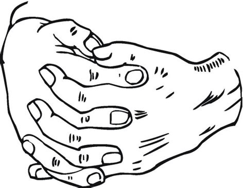 Helping Hand Coloring Page